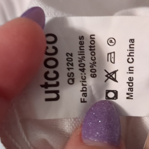 Utcoco NET cotton linen beach pants sz S - Picture 5 of 5